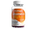Vitamin D Železen fižol, podpira imuno zdravje, spodbuja zdravje kosti, pektin na osnovi, Vegan & Gluten brez, mešane jagodičje arome, 90 Jelly fižol, 30 Servingov