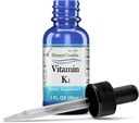 Vitamin K1 Tekoče kapljice - Made in USA - Naravne visoke jakosti Phyllokinon za moške, ženske, otroke, & Novorojenčki Super za temno podoči krogi - razsute velikosti na voljo tudi