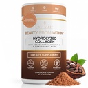 Hidrolizirani kolagen peptidi v prahu z vitaminom C in Resveratrol - Lasje, koža in nohti Vitamini za ženske in moške - kosti in skupni dodatek - čokolada z aromo - 16 oz
