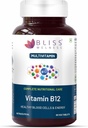 Vitamin B12 100% RDA, cinokobalamin, povečanje energijske ravni Zdrav živčni sistem Funkcija dodatek za moške in ženske - 60 vegetarijanske tablete