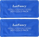 LotFancy Ice Pack za poškodbe, Pakiranje 2, FSA HSA upravičen, Reaserable Hot Cold Pack za terapijo, hlajenje ali ogrevanje Pad za prvo pomoč, Back Header Head Pain Relief, 11 x 5 palcev