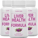 (3 Pack) Jetrno zdravje Formula, čiščenje, Detox, Flush, Popravila Maščobna jetra Podpora, z Artichoke, Milk Thistle, Dandelion, Beet, Berberine, Čista naravna Superstar Raziskave, Veganske kapsule Dopolnilo