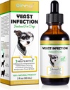Zdravilo ALIVO Yeast Infekcijsko zdravljenje za pse, Zdravljenje okužb naravnih Yeast podpira pomoč pri srbenju psa, okužba ušesa psa, alergija psa, oskrba hišnih ljubljenčkov, prehranska dopolnila, slanina aroma - 2 oz