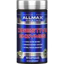 ALLMAX Prebavni ENZYMES - 90 kapsul - podpira izboljšano prebavo hranil in optimalno absorpcijo beljakovin - z 11 visoko aktivnimi encimi - 90 servov