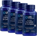 Life Extension BioActive Complete B Complex Najbolj popolna B Complex Formula 60 Vegetarijanske kapsule 4-Pak