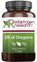 Olje Origano Softgels - Origano Oil dodatek z visoko koncentriranim Carvacrol - Podpira črevesno čiščenje - majhne tablete (60 softgels) zlato