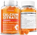 Kalcij 1200 mg z dodatkom vitamina D3 Gumiji za odrasle: absorpcija kalcijev citrat z vitaminom D3 K2, izvleček kurkuma, MSM za moške