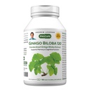 ANDREW LESSMAN Ginkgo Biloba 120mg - 180 Kapsule - Standardiziran ekstrakt za vzdrževanje pretoka kisika in hranil za gorivo Možgani. Podpira možganske, spominske in kognitivne funkcije. Brez dodatkov