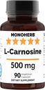 L-karnozin 500 mg - 90 Veg kapsul - 90 servingov