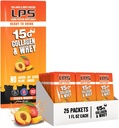 LPS Liquid Collagen & Whey Protein Supplement - ne-GMO pijača, brez sladkorja - spodbuja zdravo kožo in lase za moške in ženske, breskev Mango, enojni serv (25 paketov)