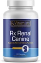 Rx Vitamini Rx Ledvična podpora za ledvično ledvico za pse – izvleček iz mleka, zeleni čaj in kapsule Cordyceps za pse – dodatek za ledvično ledvico – 120 ct