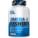 Evolution Nutrition Triple Jakost Omega 3 ribje olje - Burpless Fish Oil EPA DHA Omega 3 Dodatek v Enostavno pogoltniti Citrus Okus Softgels - Enteric Prevlečeno ribje olje dodatek - 120 Count