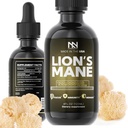 Levi Mane Gobe dodatek - Ekološki levi Mane ekstrakt za zdravje možganov, spomin, Fokus & Imunska podpora - Nootropic Vegan Liquid Tinkture - Made in USA - 4 Fl Oz