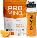Rething Protein, 2X Better kot Whey Protein, Mega-Dose Leucin (EAA + BCAA), Ultra-Fast-Acting Muscle Recovery, NSF Certified, Gradite mišice tudi med spanjem* - Orange, 30 Servings