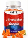 L Tryptofan 1000mg Gummies – Žvečilni dodatek za pozitiven Outlook, mirno podporo in notranje ravnotežje, 60 Vegan Gummy za spodbujanje nemirnih noči, podporo duševno fokus in spodbujanje mirno spanje