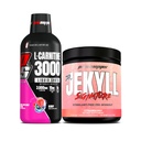 PROSUPPS L-karnitin 3000 Brezalkoholni tekoči streli (Berry) Dr. Jekyll Signature Intense Focus, Energy & Črpalke Predworkout Powder (Strawberry) Bundle