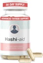 IBDassistTM Hashi Aid Podpora ščitnici za ženske in moške - ščitnica dodatek za Hashimotovo bolezen in hipotiroidizem* - pakirana z Ashwagandha, Selenium, cink, Essential Vitamins & More - 30 kapsul