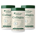 Velika jezera Wellness Kolagen Peptide Prašek za kožo, lase, nohte, sklepe in prebava - nearomatizirano - hitro raztapljanje hidroliziran, ne-GMO, Keto, Košir - 16 oz - 3 Pack