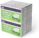 Flenti leče obrišite, Obrišite 'N jasno, 150 Count, Pred vlažen, Streak-free, Varen za očala, Sončna očala, Nežno čiščenje, Jasno vizijo, Individualno zaviti za potovanja in udobnost, Made in the USA