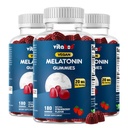 Melatonin 20mg Gumies - 180 Count - Naravna jagoda aroma - vegetarijanski, ne-GMO, Gluten brezplačno (3 steklenice)
