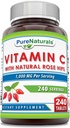 Pure Naturals Vitamin C z Rose HIPS 1000 mg na obroke 