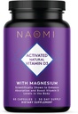 Naomi Aktiviran vitamin D3 5000 i.e. (125 μg) Dodatek z magnezijem za močne kosti, zobe, mišice, imunske in razpoloženjske podpore, Ne-GMO, Gluten Free, 60 Veggie Caps, 30 dan dobave