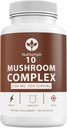 Dodatki za gobe 2500mg - 90 Kapsula - 10 Gobe Master Mešanica - Levi Mane Reishi Cordyceps Chaga Maitake, Shitake Turkey Rep gobe Dopolnila za gobe kompleksne kapsule