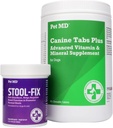 Pet MD pasji zavihki Napredni multivitaminski in Stool fix