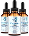 (3 paket) Kapljice Whispeara - Uradna Whispeara za podporo zdravo sluh, Fokus in uspešnosti, All Natural Whispeara sluh podpora Formula, Premium Whispeara Gotas Review (90 Servings)