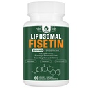 Liposomski Fisetin dodatek, 2000MG, 98% Čisti Fisetin Polifenoli Antioksidanti, s Quercetin, TMG in Resveratrol, za zdravo staranje, kognitivna podpora, 60 kapsul