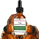 Izvleček gob iz MagMushroom Chaga Tekoči tinktur, dnevni dodatek, dvakrat izvlečen za največjo jakost, 2 Fl. oz. 60 Dnevni odmerki