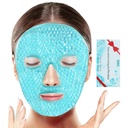 BeeVines Ledeni obraz maska, Hladilni gel paket za Puffy oči, Hladno & Vroča Reaserable Compress, Zamrznjene oči paketi maske za ženske za temne kroge, Puffiness & Alergies (Eno pakiranje modro)