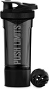 Artoid način Fitness Workout Sports Protein Shaker Steklenica 24-Ounce, Dual Mexting tehnologija s Shaker kroglice in mešalne mreže Vključeno, Twist in Lock Beljakovine Box shranjevanje