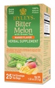 Hyleys Bitter Melon z zelenim čajem - mango aroma - 25 čajne vrečke - Podpira zdravo funkcijo jeter - Zeliščni dodatek - (6 paket - 150 čajne vrečke skupaj)
