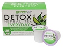 Greenside Detox Zeliščni čaj enodelni servirni pokali za vsak dan - čiščenje in oživljanje dodatkov telesa - 10 pokali (3-gram Serving/Cup)