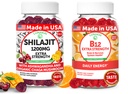 Lunakai USA Made Shilajit & B12 Extra Strength Gummies Bundle – Energija, fokus in Daily Wellness – Vegan & Delicious