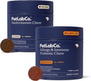 PetLab Co. – Alergy & Multivitaminski paket: Enkrat dnevno Tailored Seasonal Alergy Podpora za pse 30 Count & Dog Vitamini in dodatki za podporo Splošno zdravje in imunski sistem 30 Count
