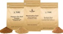 PURE ORIGINAL SESTAVINE Slippery Elm Bark, Marshmallow koren, in Burdock Root Bundle, 1 LB vsak, prah, zeliščni dodatki
