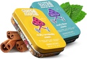 SuperMush Daily SuppleMint - 2 Flow & Focus Mints + 2 Ustvarjalnost in povezava Mints - metin za gobe - Levi Mane, Cordyceps, in Reishi mešane gobe