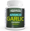 Advanced Česen kompleks - Kakovost SuperFoods (100ct) Maksimalna moč Complex Vsebuje mešanico Odorless česen (Allium sativum), peteršilj (petroselinum crispum) in klorofil.