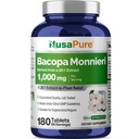 NusaPure Bacopa Leaf Monnieri Extract 20.000 mg 180 tablete (Extract 20:1, Non-GMO, Gluten Free)