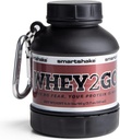 Smartshake Whey2Go Black Protein Powder Shramba Container 50g – BPA Free Shaker Steklenica za Whey Protein Powder + Protein Shake 110ml, DC Comics Batman darila za moške (črna)