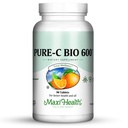 Vitamin C Complex 600 mg dodatek – Priporočen dnevni odmerek Vitamin C tablete z limoninimi bioflavonoidi, kalcij in fosfor – Imunska zdravstvena podpora – Pure-C Bio 600 - Ne- GMO, Vit C Vegan 90 tablete