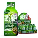 Vitamin Energy Focus+ Dodatna moč Energija Shot Grozdje 12 Pack, 260mg Naravni kofein, B-vitamini, CoQ10, Aminokisline, Fokus, Produktivnost in čistost, Nič sladkorja, Gluten-free, 1,93 fl oz