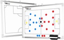 Nogomet Inovacije Double Sided Aluminum Magnetic Coaches Taktični odbor z stensko viseče sponke 