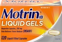 Motrin IB 200 mg Ibuprofen Bolečina v tekočem gelu Reliever/ reduktor tekočine za bolečine in bolečine, 120 ā