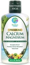 Premium Tekoči kalcij Magnezijev Citrat - Naravna formula w/ podpora za močne kosti - Tekoči vitamin dopolnilo w/ Kalcij, Magnezij, Boron & Vitamin D3 – Do 98% Absorpcija Stopnja - 32oz, 64 Serv