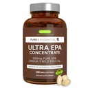 Igennus Ultra Pure Omega-3 EPA 500mg, visoko koncentrirano IFOS Certified Wild Fish Oil, Napredno rtG Triglicerid oblika, Non-GMO, 180 malih softgels