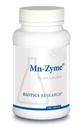 Biotics Raziskave Mn Zyme, Mangan, Trace Mineral, Antioksidant, Presnovna podpora, Zdrav holesterol, razvoj kosti in kartilaže. 100 tablet