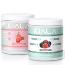 Kiala Nutrition Super Greens, Organic Greens Powder, Spirulina & Klorella Superfood Powder, Sladkor & Gluten Prost Vegan, Spectra mešanica, Watermelon & Mešana Berry 2 Pack